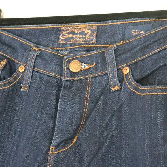 Seven7 Dark wash Slim Jeans F103 - Picture 3 of 5